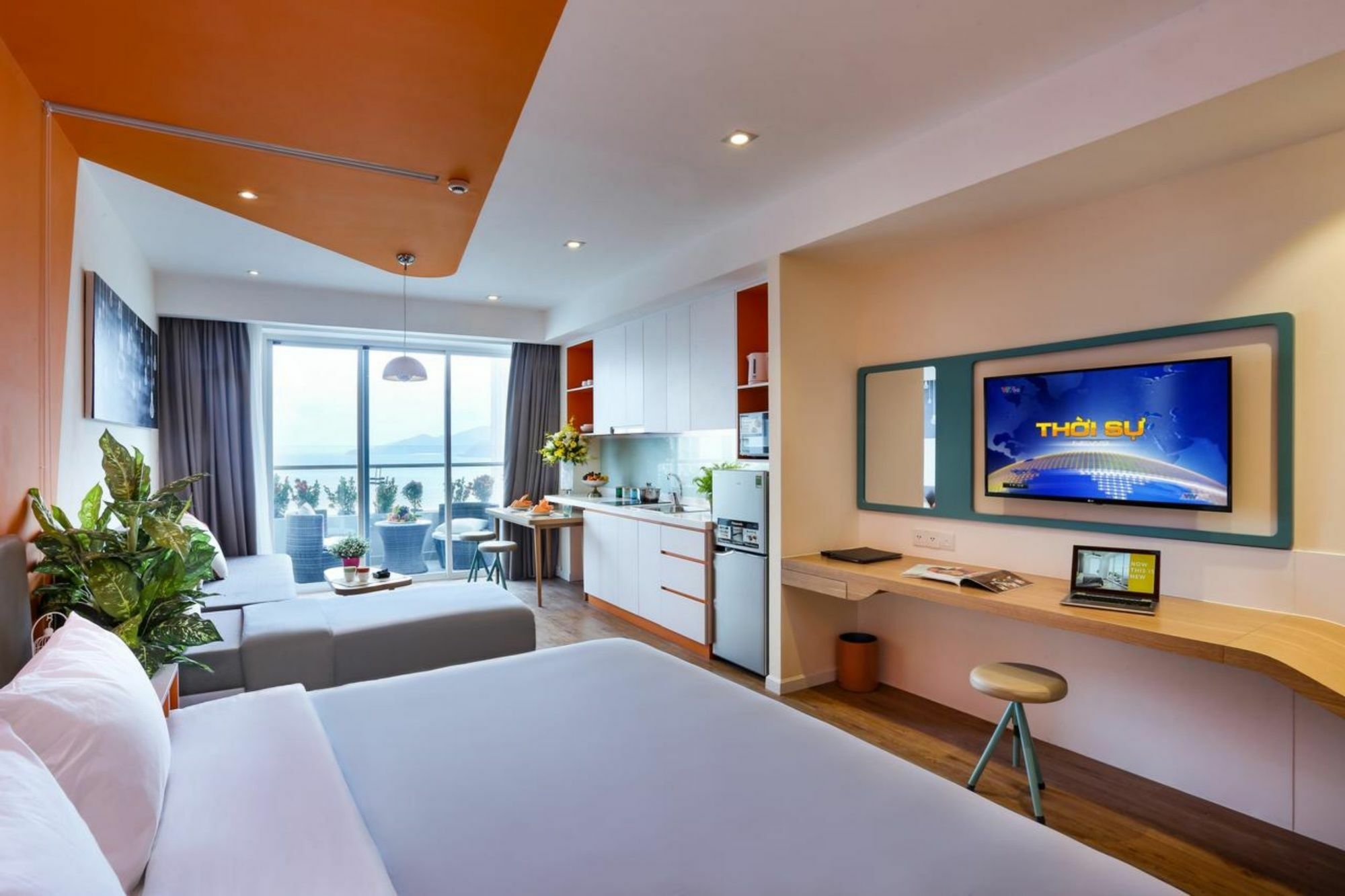 Parama Apartments Balcony Beachfront ニャチャン エクステリア 写真